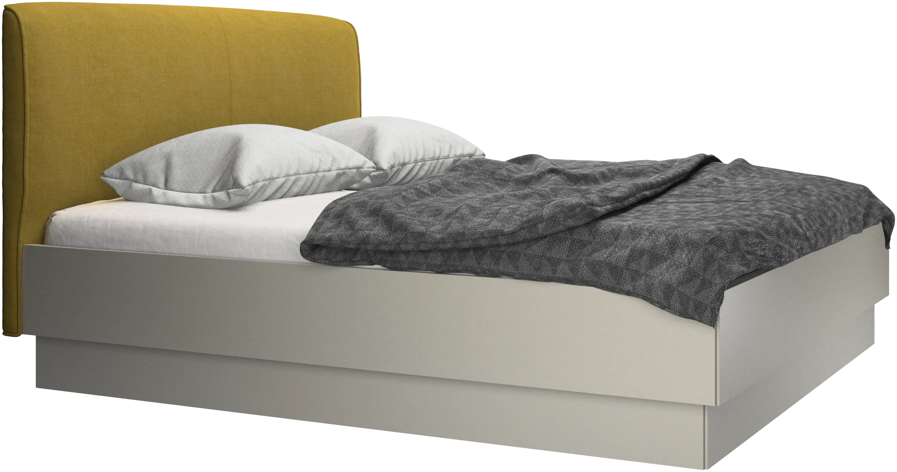 Houston软包床,带储存空间